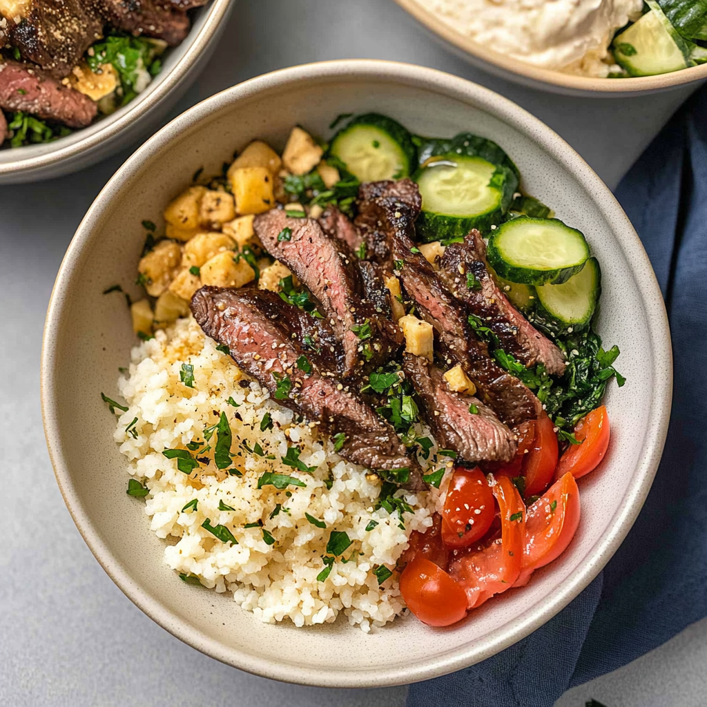 Mediterranean Steak Bowls Quick Healthy Packed with Flavor