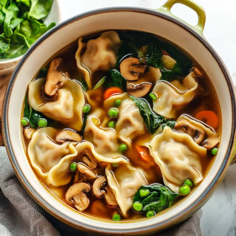 Potsticker Soup with Mushrooms Bok Choy A Flavorful Cozy Meal 1