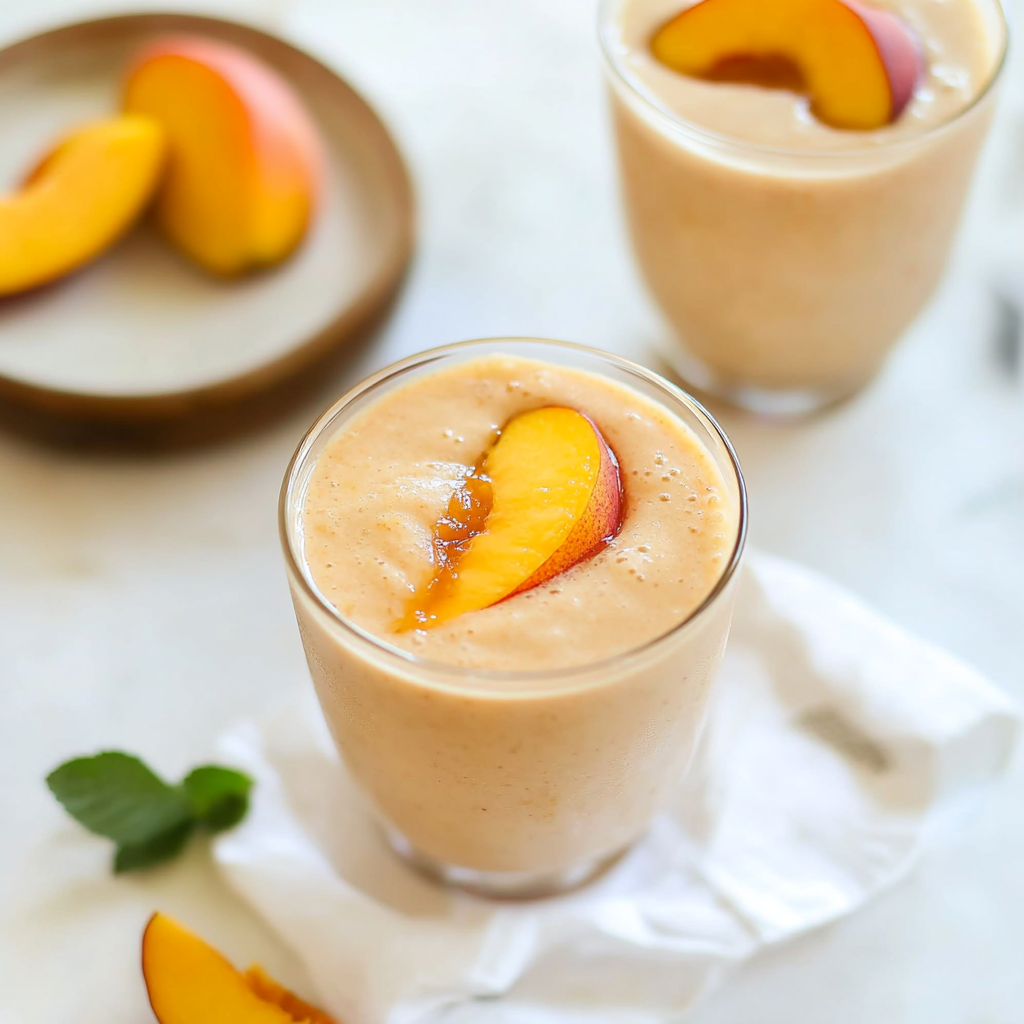 Refreshing Peach Smoothie Recipe A Sweet Healthy Drink to Start Your Day