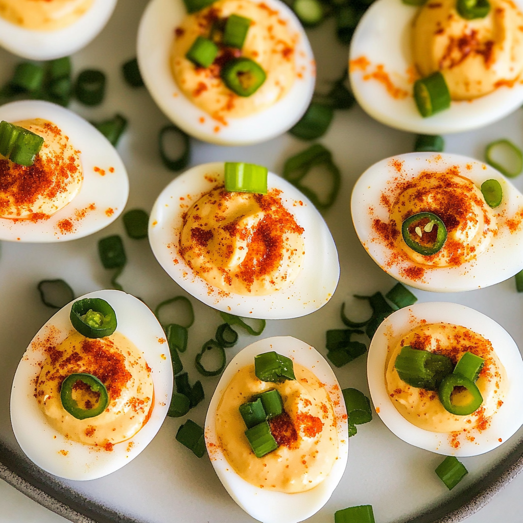 Amazing Spicy Chili Garlic Deviled Eggs for Delightful Parties 15 Spicy Chili Garlic Deviled Eggs 1