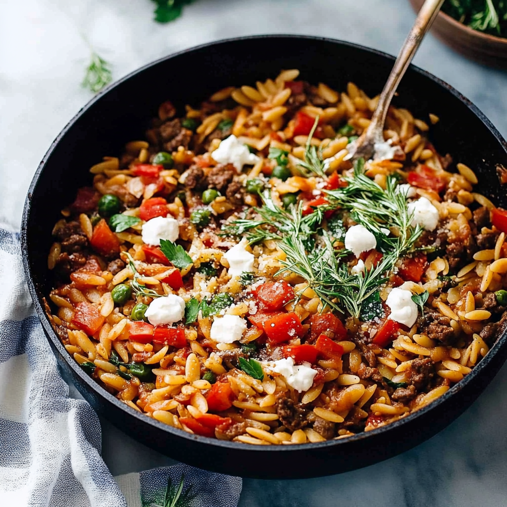 Greek Beef Orzo Pasta A Hearty One Pan Mediterranean Inspired Dinner - Amazing Greek Beef Orzo Pasta A Hearty One Pan Dinner 17 Greek Beef Orzo Pasta A Hearty One Pan Mediterranean Inspired Dinner 1