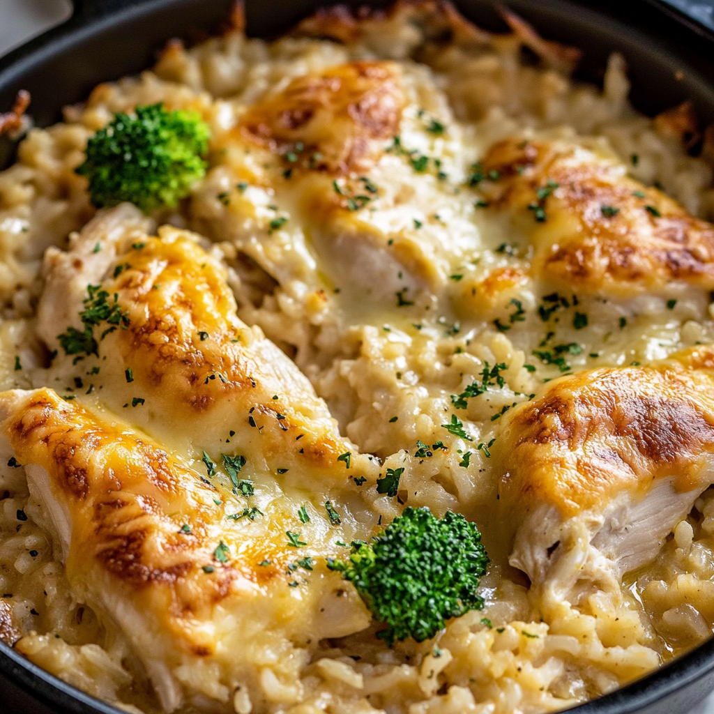 Ultimate Cheesy Chicken and Rice Casserole Recipe Delight 1 cheesy chicken and rice casserole featured