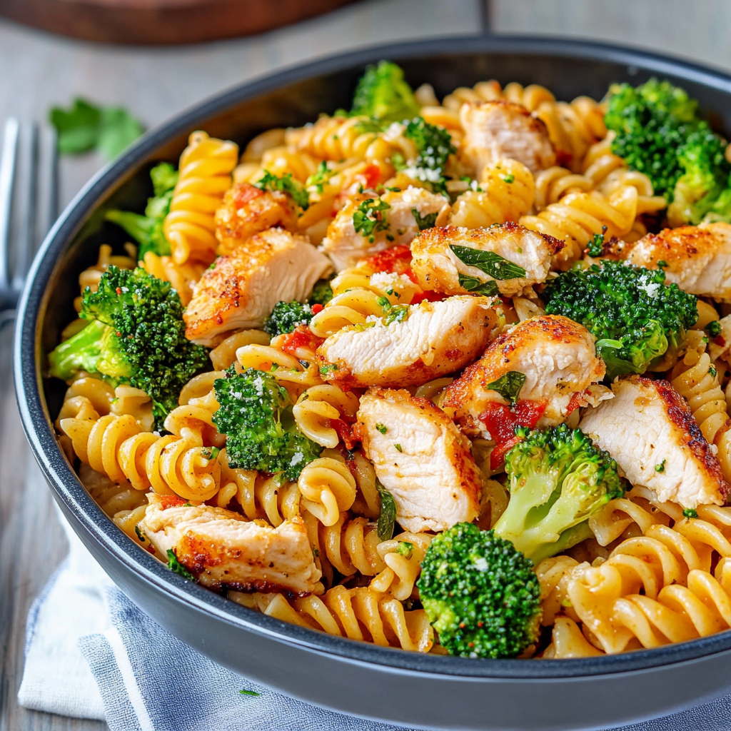 Irresistible Chicken and Broccoli Pasta Recipe in 30 Minutes 1 chicken and broccoli pasta featured