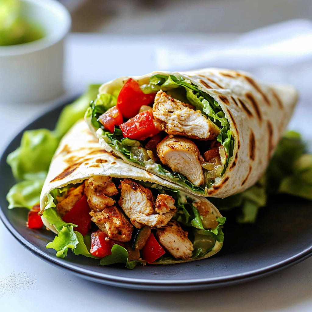 Irresistible Chicken Wraps: Quick & Flavorful Recipe 1 chicken wraps featured