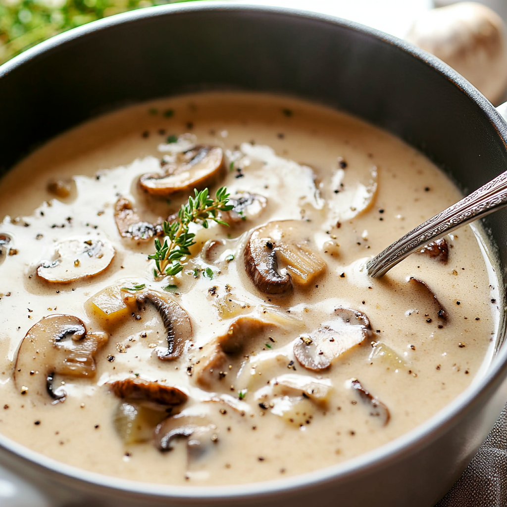 Irresistible Cream of Mushroom Soup Recipes to Warm You Up 1 cream of mushroom soup recipes featured