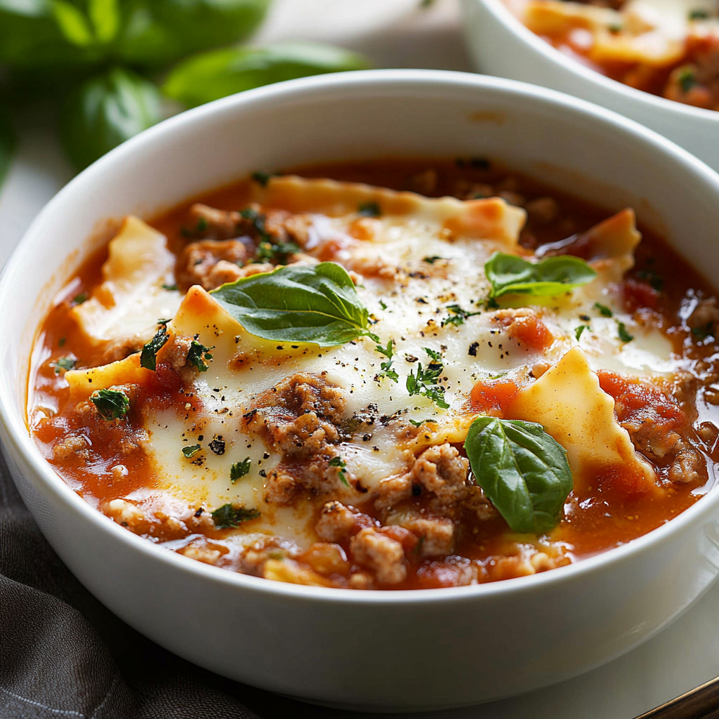 Savory Lasagna Soup: A Cozy One-Pot Delight 1 lasagna soup featured