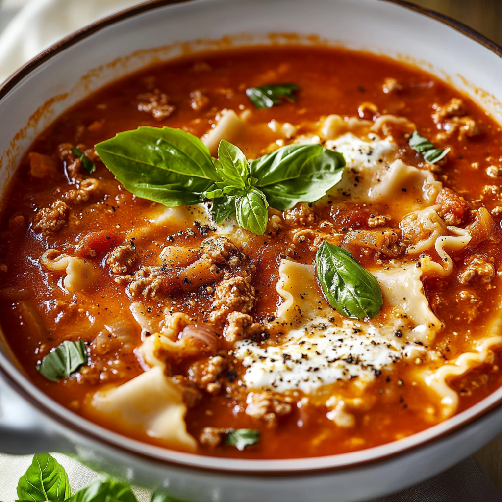 Cozy Lasagna Soup Recipe: A Comforting Delight 1 lasagna soup recipe featured