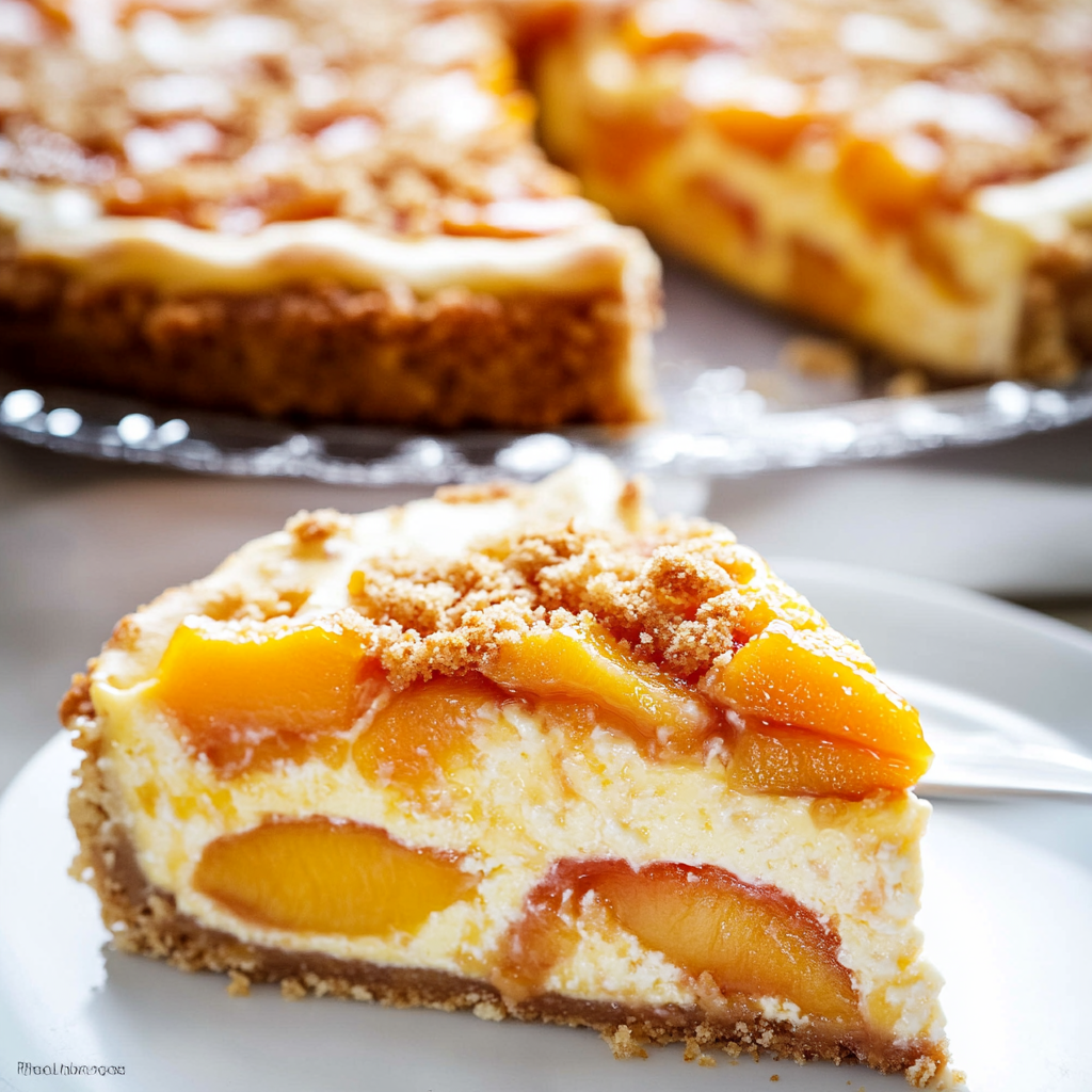 Irresistible Peach Cobbler Cheesecake Recipe for Summer Bliss 2 Recipe preparation