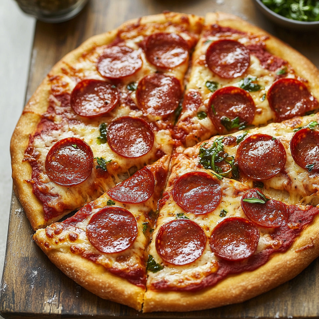 Irresistible Pepperoni Pizza Recipe for Ultimate Comfort Food 1 pepperoni pizza featured