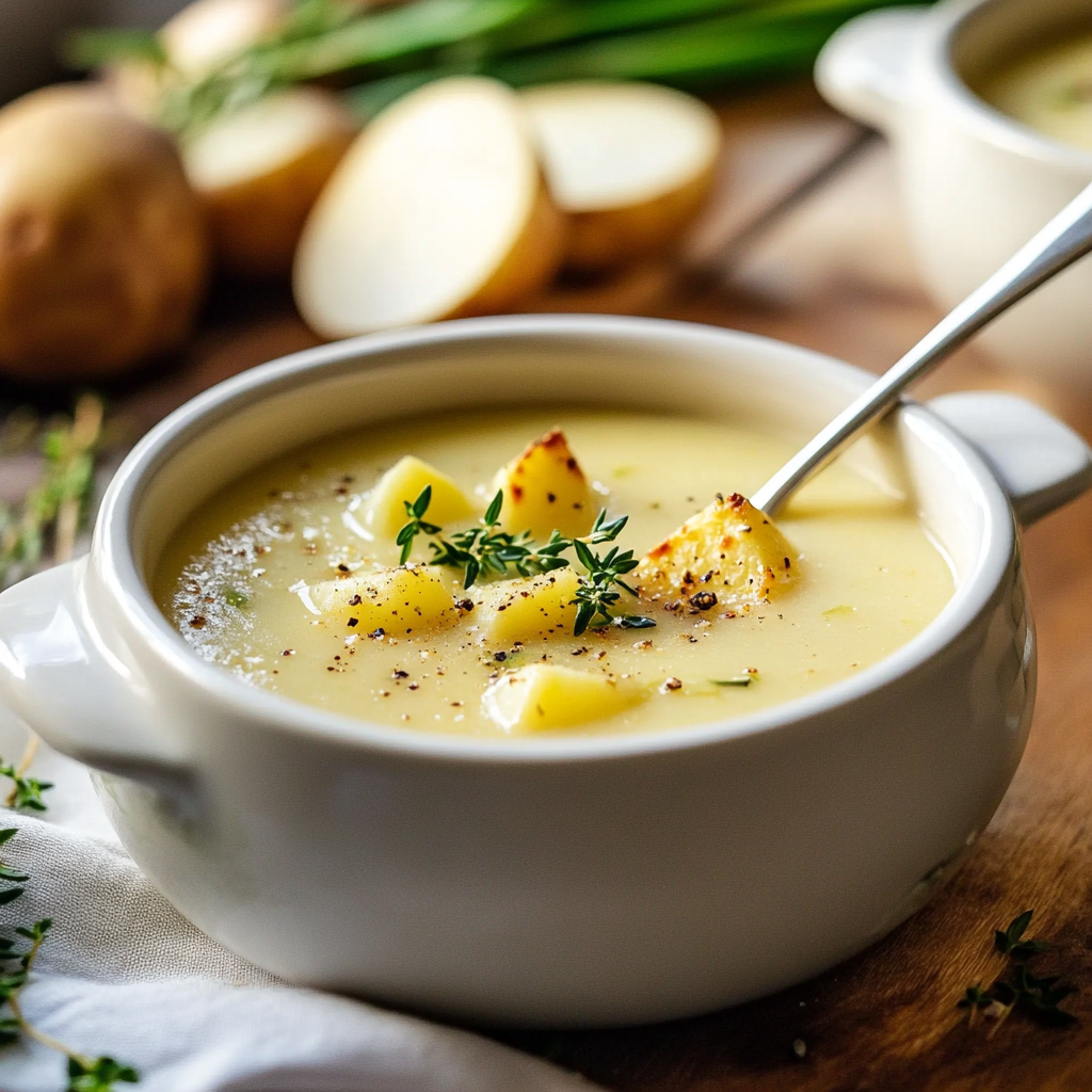 Comforting Potato Leek Soup Recipe for Cozy Evenings 1 potato leek soup recipe featured