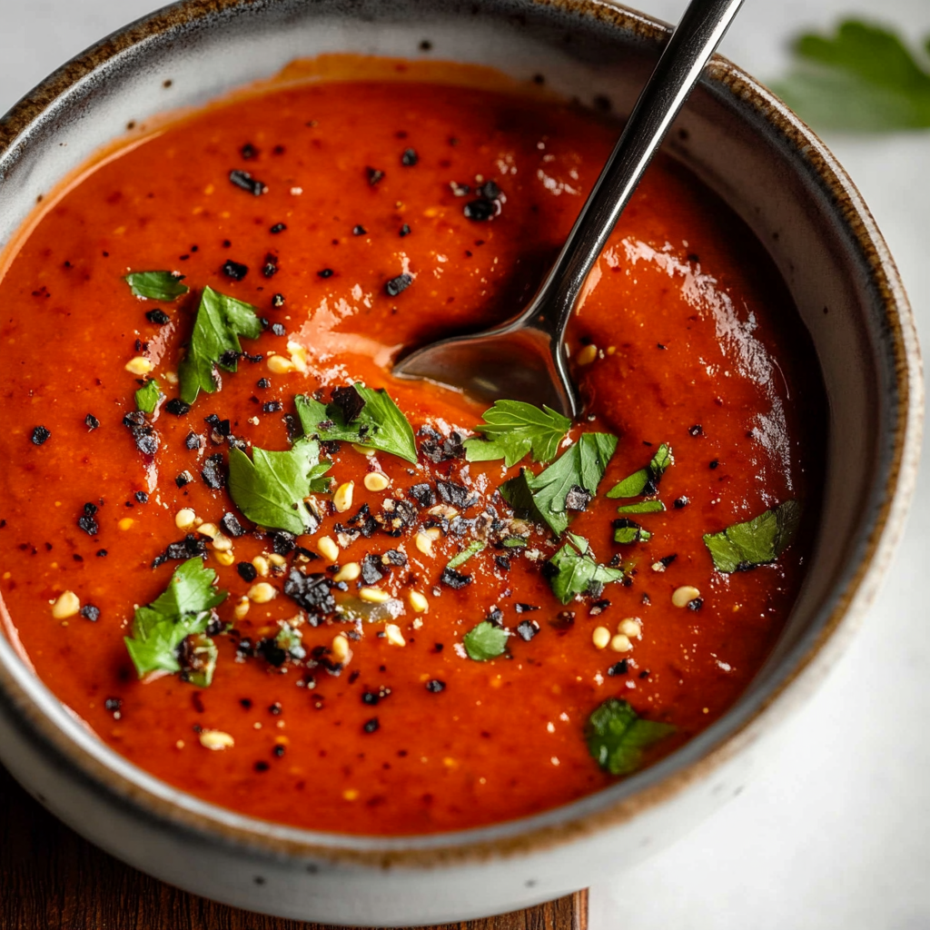 Irresistible Roasted Red Pepper Sauce Recipe You’ll Love 1 roasted red pepper sauce featured