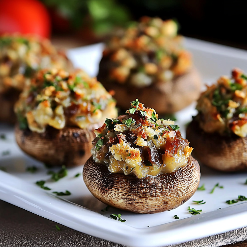 Irresistible Stuffed Mushrooms: A Flavorful Delight 1 stuffed mushrooms featured