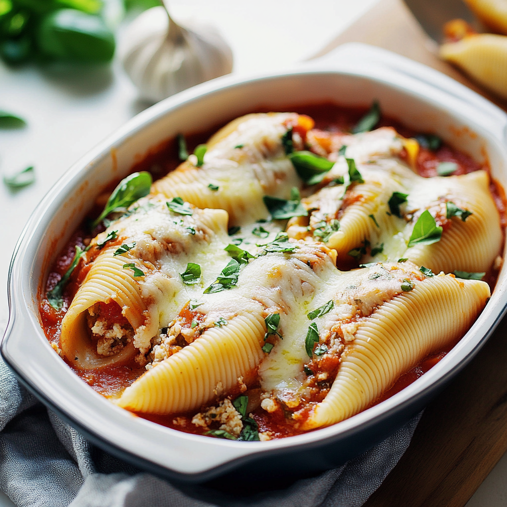 Irresistible Stuffed Shells: A Creamy, Cheesy Delight 1 stuffed shells featured