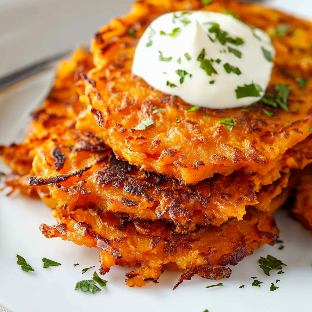 Crispy Sweet Potato Hash Browns - A Breakfast Delight 1 sweet potato hash browns featured