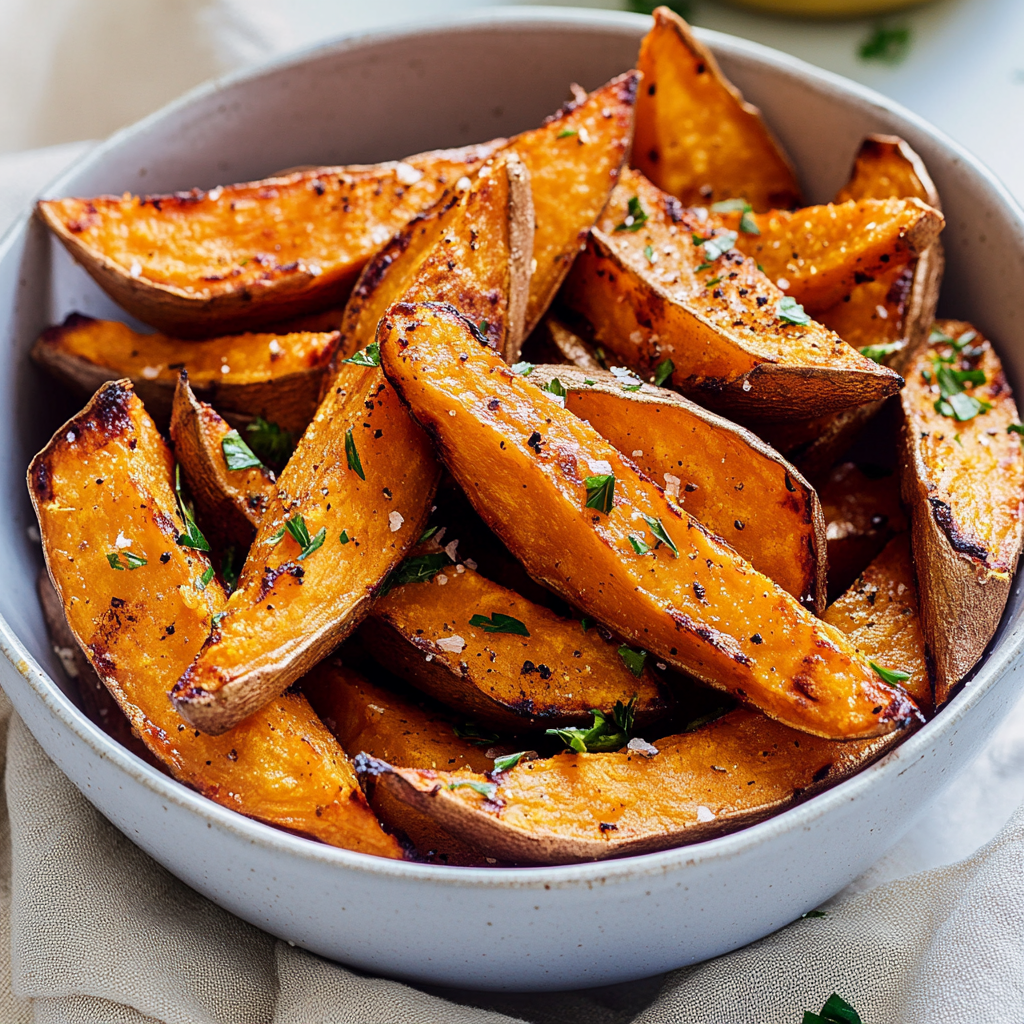 Crispy Sweet Potato Wedges: The Perfect Side Dish Recipe 2 Recipe preparation